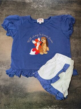 Kinder Smock Matching Set - Fox and the Hound